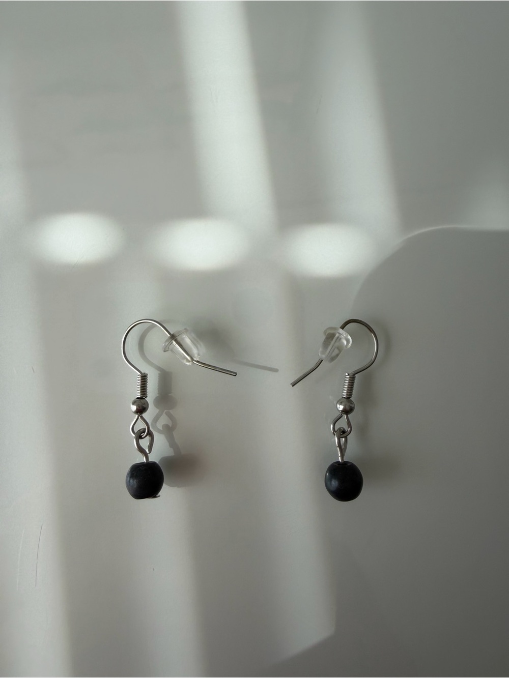 Minimal Black Bead Drop Earrings - Timeless Women’s Jewelry
